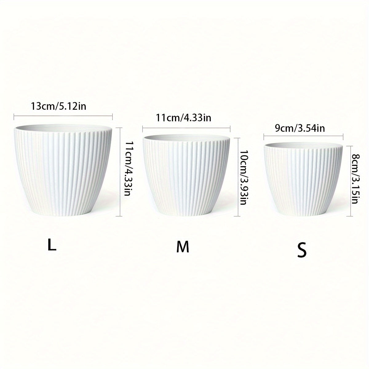 Vaso Moderno Listrado com Prato