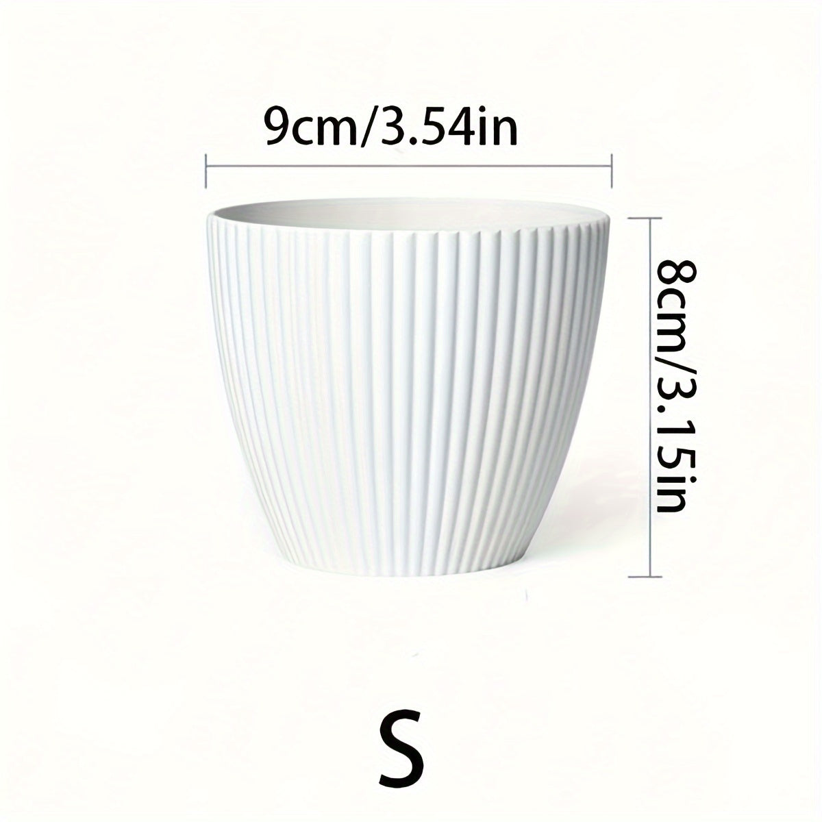 Vaso Moderno Listrado com Prato