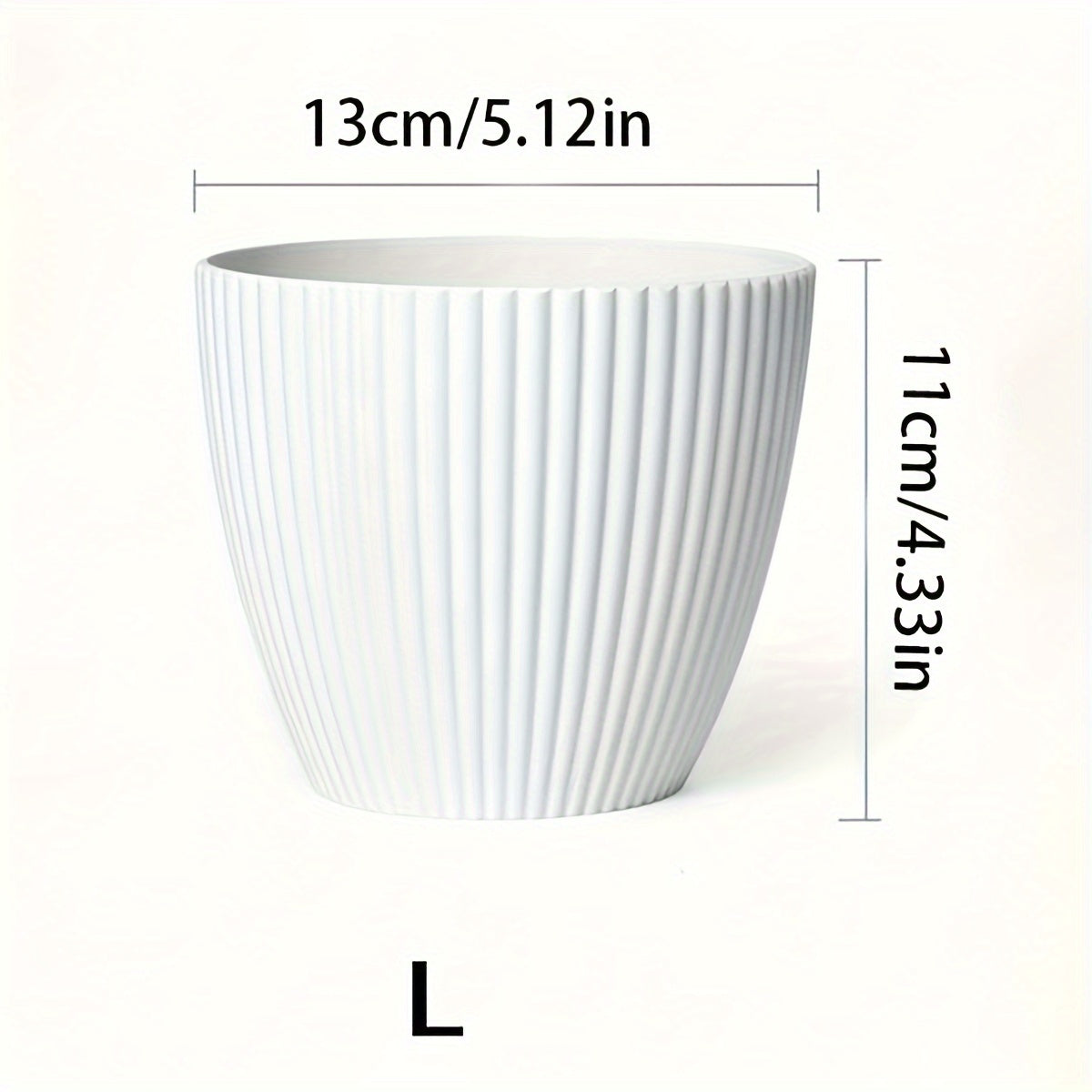 Vaso Moderno Listrado com Prato
